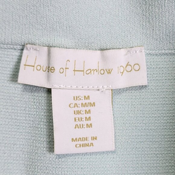 House Of Harlow 1960 Medium Knit Stretch Skirt Pastel Blue New With Tags - Picture 2 of 8